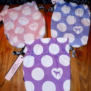 Victorias Secret PINK NWT lot of 3 small jewley accessory bags